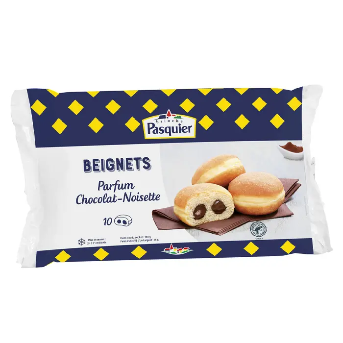 BEIGNET CHOCOLAT-NOISETTE 5*10*75G  MG