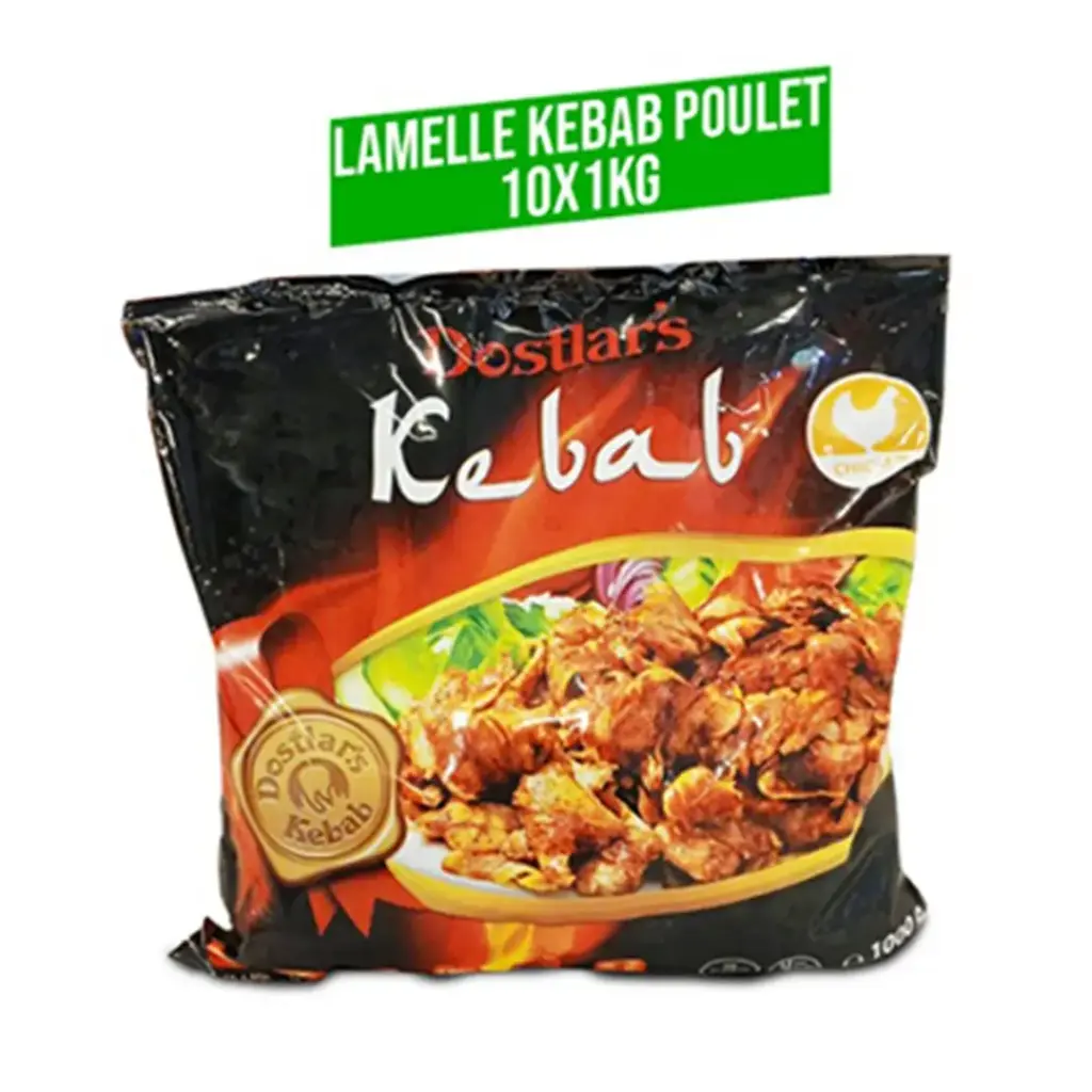 LAMELLE KEBAB POULET 10*1KG MG