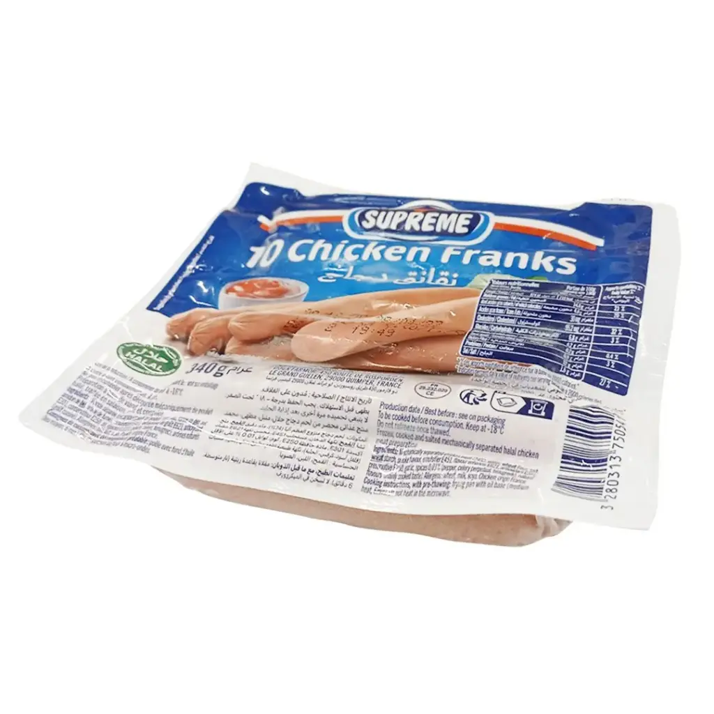 SAUCISSES POULET SUPREME 24*340GR  MG